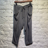 HELMUT LANG GREY CROPPED SWEATPANTS