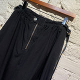 DION LEE BLACK COTTON MIX PARACHUTE PANTS