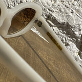 CUTLER & GROSS WHITE STAR OVAL SUNGLASSES