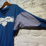 VIVIENNE WESTWOOD/WORLDS END LEONARD PELTIER IS INNOCENT SQUIGGLE SASH TOP