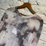 LUEDER MESH PRINT DRESS
