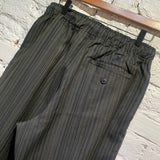 OUR LEGACY “WORKSHOP” BLACK/YELLOW STRIPED TROUSERS