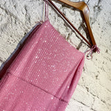 ROTATE PINK SEQUINNED LONG DRESS