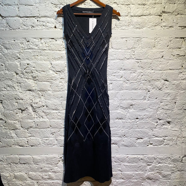 Y/PROJECT GREY KNIT DRESS
