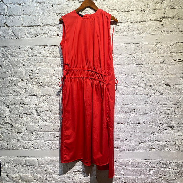 EUDON CHOI RED COTTON DRESS