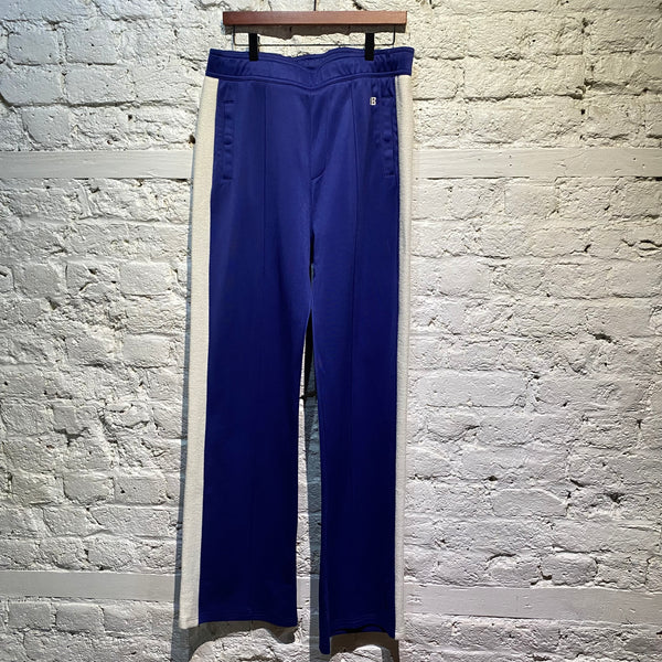 WALES BONNER ROYAL BLUE/WHITE TRACK BOTTOMS