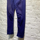 ALEXANDER MCQUEEN MCQ SLIM FIT NAVY COTTON TROUSERS