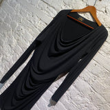 VIVIENNE WESTWOOD ANGLOMANIA BLACK JERSEY DRESS