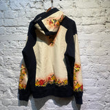 JEAN PAUL GAULTIER X SUPREME NAVY HOODY WITH ROSE PANELS