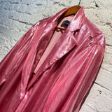 MICHAEL LO SORDO DUSTY PINK DECONSTRUCTED WRAP BLAZER
