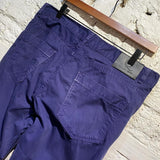 ALEXANDER MCQUEEN MCQ SLIM FIT NAVY COTTON TROUSERS