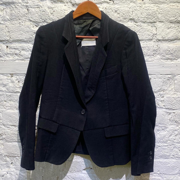 MARGIELA BLACK WOOL JACKET AW 2005