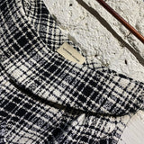 ALEXANDER VAUTHEIR BLACK/WHITE WOVEN CHECK SHORTS