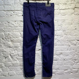 ALEXANDER MCQUEEN MCQ SLIM FIT NAVY COTTON TROUSERS