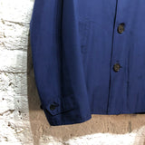 BURBERRY PRORSUM BLUE SILK PAINTERS JACKET