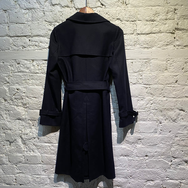 SHIPS NAVY WOOL TRENCH COAT