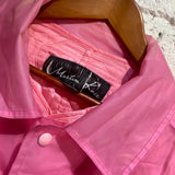 MARTINE ROSE PINK LINED RAIN COAT