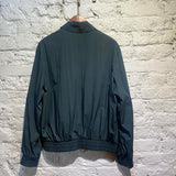ALEXANDER MCQUEEN MCQ TEAL GREEN NYLON BOMBER