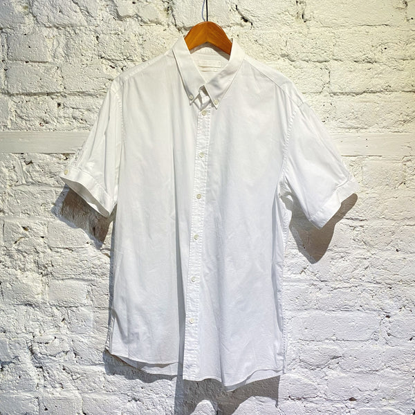 ALEXANDER MCQUEEN WHITE SHORT SLEEVED SHIRT