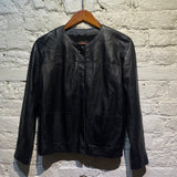 PINKO BLACK LEATHER JACKET