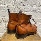 VINTAGE COGNAC TAN LEATHER BOOTS