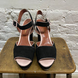 SONIA RYKIEL OPEN TOE PLATFORM HEELS