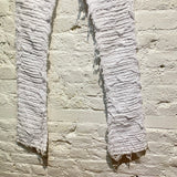GUAPI RAW EDGE WHITE SKINNY JEANS