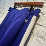 WALES BONNER ROYAL BLUE/WHITE TRACK BOTTOMS