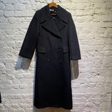 CO. BLACK DOUBLE BREASTED OVERCOAT