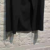 AIREI BLACK MIDI PLEATED SKIRT