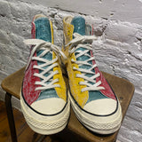 JW ANDERSON X CONVERSE MULTI GLITTER HI-TOPS
