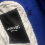 CALVIN KLEIN 205W39NYC ROYAL BLUE DOUBLE BREASTED OVERCOAT