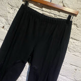 JUNYA WATANABE CDG BLACK LEGGINGS WITH MESH INSERTS