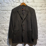 VERSACE VERSUS VINTAGE BROWN CHALK STRIPE SUIT