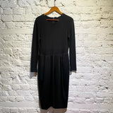 CELINE LONG BLACK JERSEY DRESS