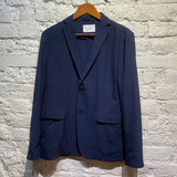 INHERIT NAVY UNLINED FINE WOOL JACKET