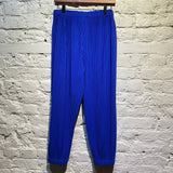 ISSEY MIYAKE HOMME PLISSE BLUE TROUSERS