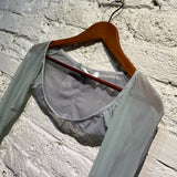 CHRISTIANA HADJIPAPA LIGHT BLUE/LILAC SLEEVES/BOLERO