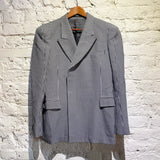 MARTINE ROSE BLACK/WHITE MINI HOUNDSTOOTH BLAZER