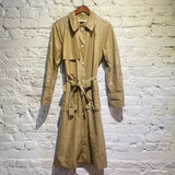 EMIN + PAUL CAMEL CRINKLE PU TRENCH COAT