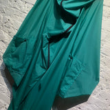ISSEY MIYAKE TEAL GREEN CAPE JACKET