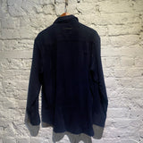 JEAN CHARLES DE CASTELBAJAC
NAVY RAYON/VISCOSE ZIP SHIRT