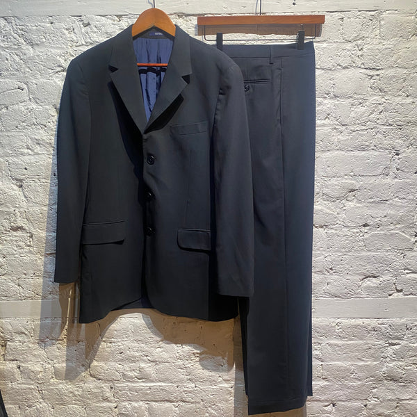 KENZO HOMME MIDNIGHT TECHNICAL WOOL 3 BUTTON SUIT