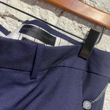 ALEXANDER MCQUEEN NAVY DRESS  TROUSERS