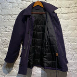 E TAUTZ PURPLE WOOL COAT