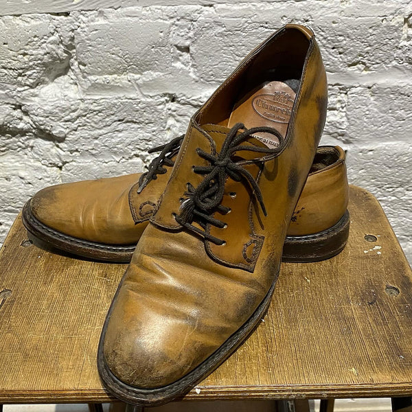 CHURCH’S DISTRESSED MUSTARD SHOES