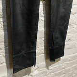 JW ANDERSON BLACK LEATHER TROUSERS