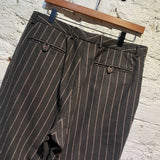 VERSACE VERSUS VINTAGE BROWN CHALK STRIPE SUIT