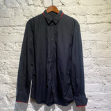 ALEXANDER MCQUEEN BLACK/RED LONG SLEEVED  SHIRT