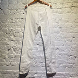 MAISON MARGIELA OFF-WHITE DENIM TROUSERS